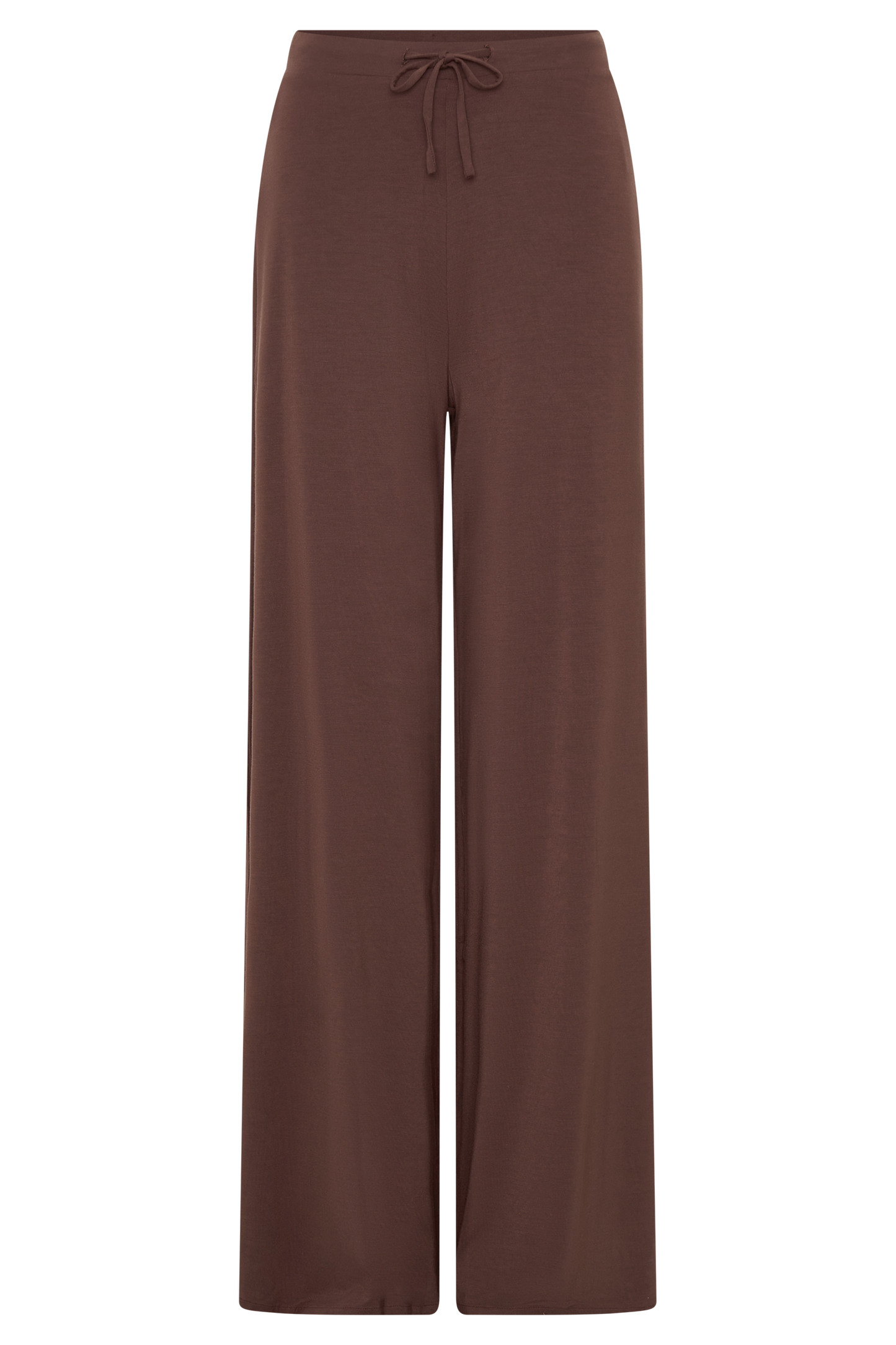 Dewi Wide Leg Modal Pants - Chocolate