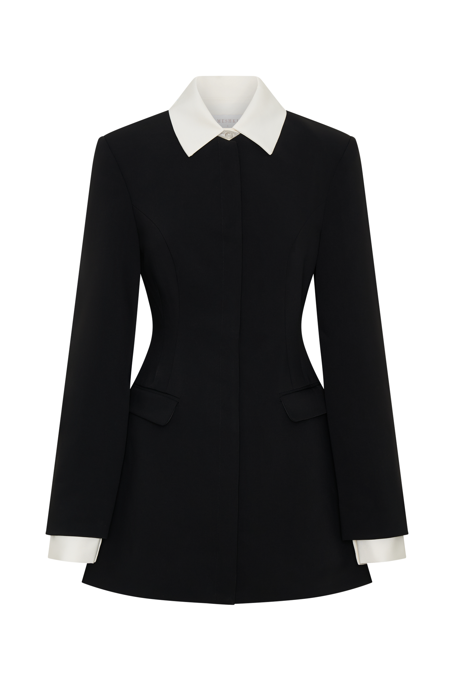 Gretchen Suiting Mini Dress - Black