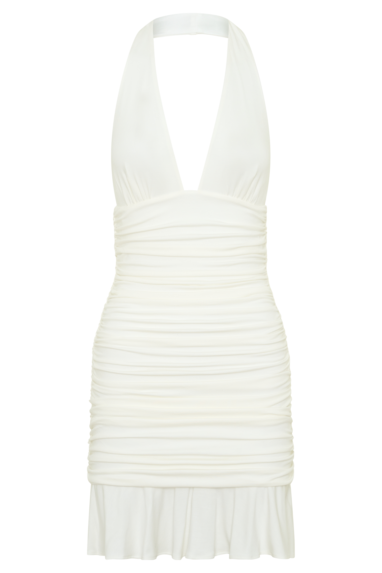 Peregrine Modal Halter Mini Dress - Ivory