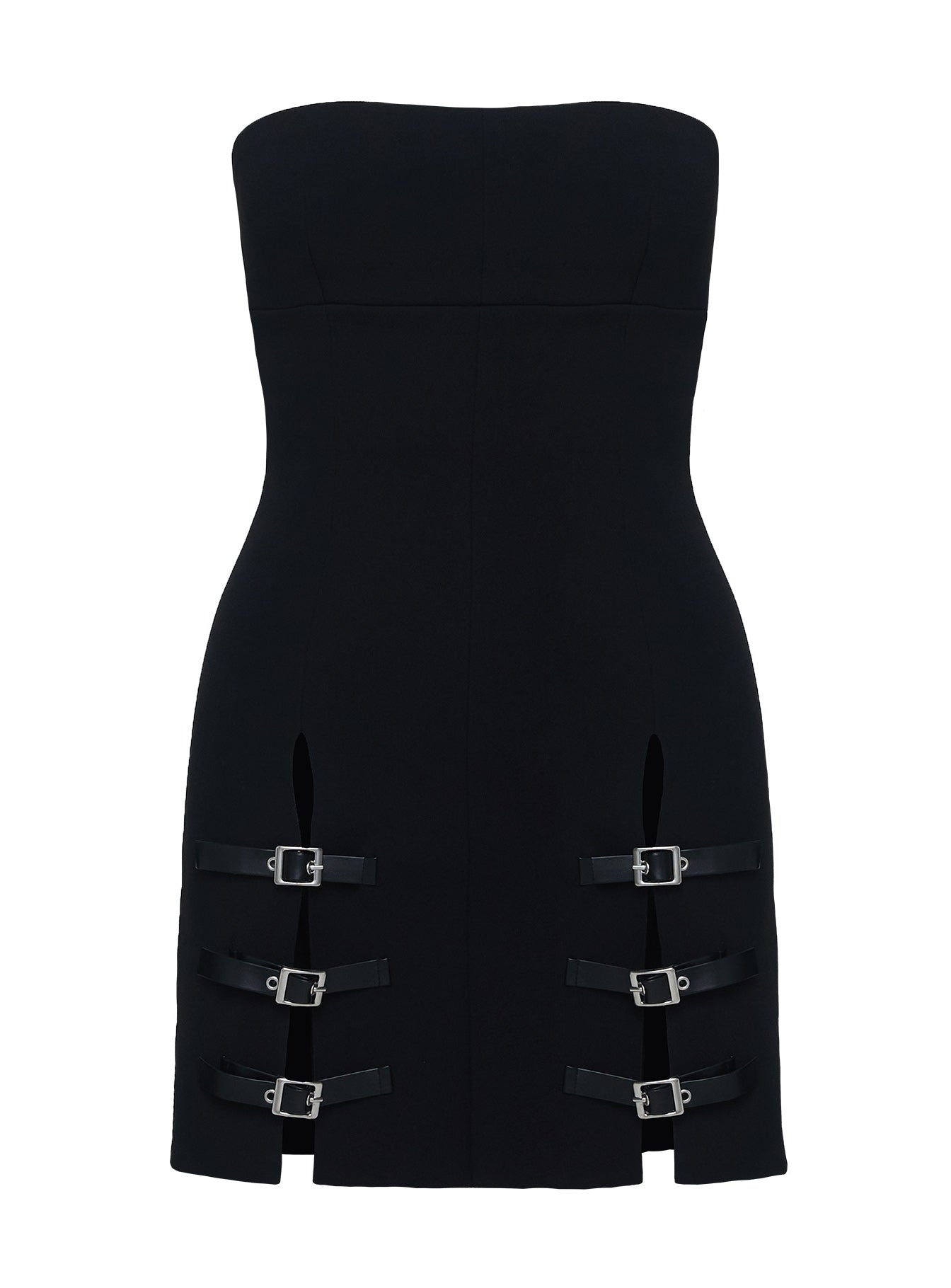 Pleasance Strapless Mini Dress Black