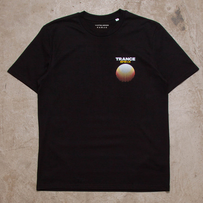 Crest BPM Trance Back Print - Tshirt - Black