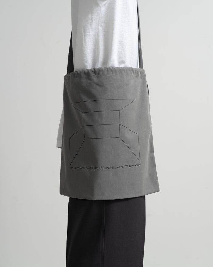 Donald Judd with Graphpaper Artwork Printed Drawstring Bag