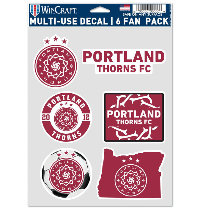 PORTLAND THORNS FC MULTI USE DECAL FAN PACK