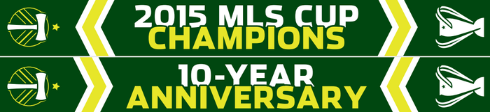 PORTLAND TIMBERS FC 10TH ANNIVERSARY MLS CUP SCARF