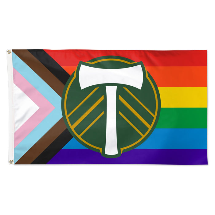 PORTLAND TIMBERS FC PRIDE FLAG