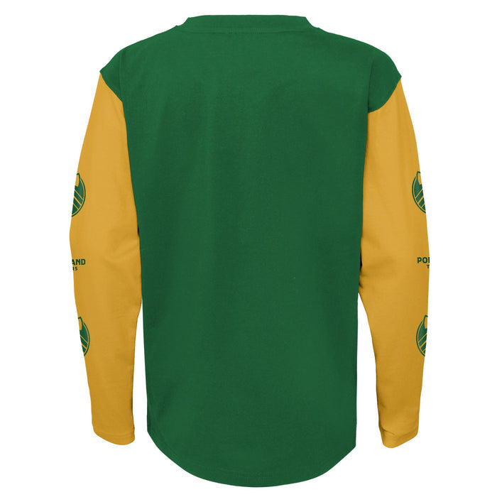 PORTLAND TIMBERS FC YOUTH LONG SLEEVE GOLDEN GOAL TEE