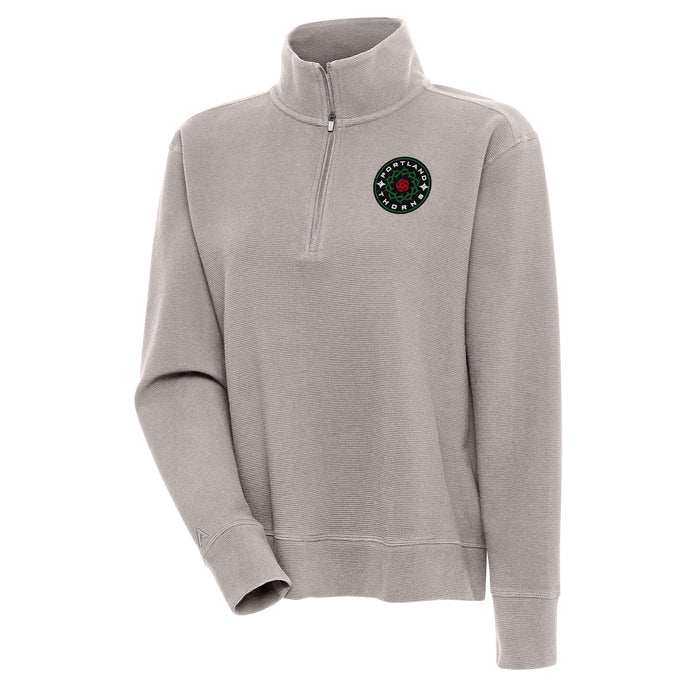 THORNS FC LADIES LONG SLEEVE PORTAL 1/4 ZIP PULLOVER