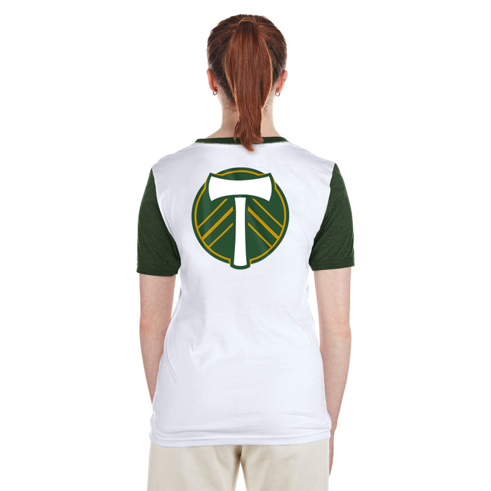 TIMBERS FC LADIES SHORT SLEEVE SLANTED TEE