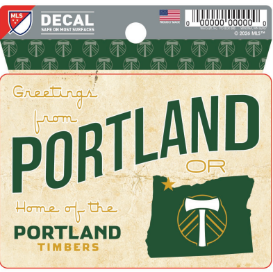 TIMBERS GREETINGS DECAL