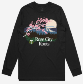 TIMBERS X PEACE COLLECTIVE LONG SLEEVE CHERRY BLOSSOM TEE