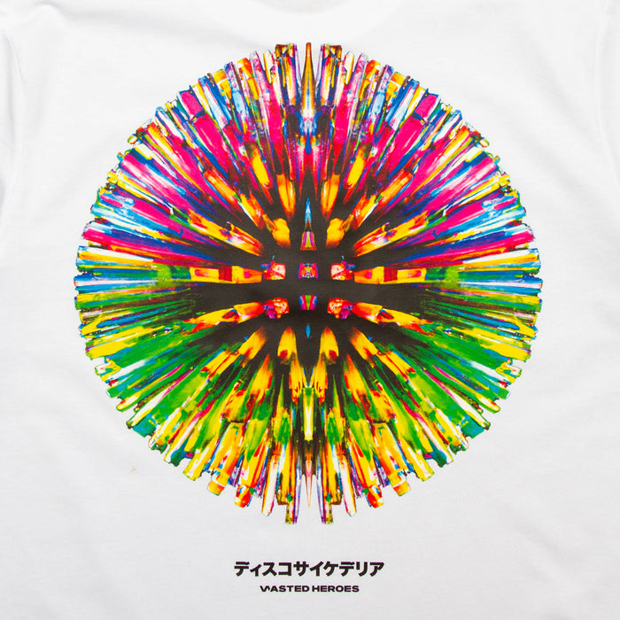 031 Disco Psychedelia Back Print - Tshirt - White