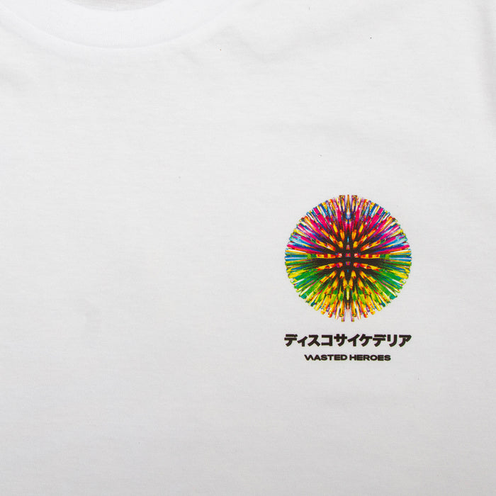 031 Disco Psychedelia Back Print - Tshirt - White
