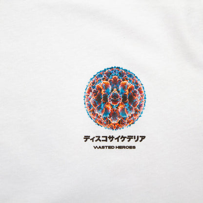 053 Orb Disco Psychedelia Back Print - Tshirt - White