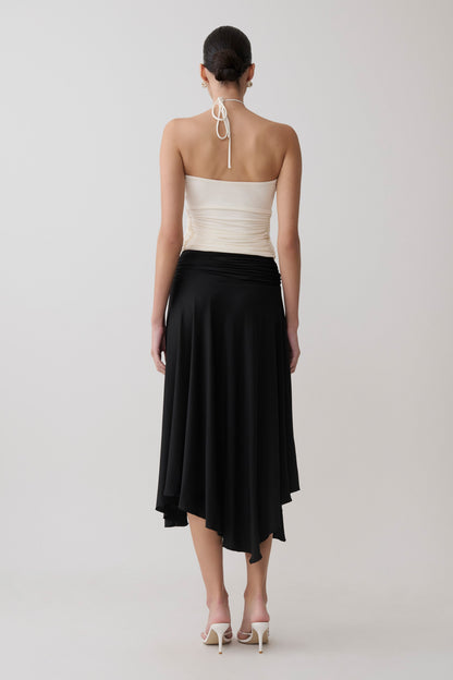 Sade Halter Top With Hardware - Ivory