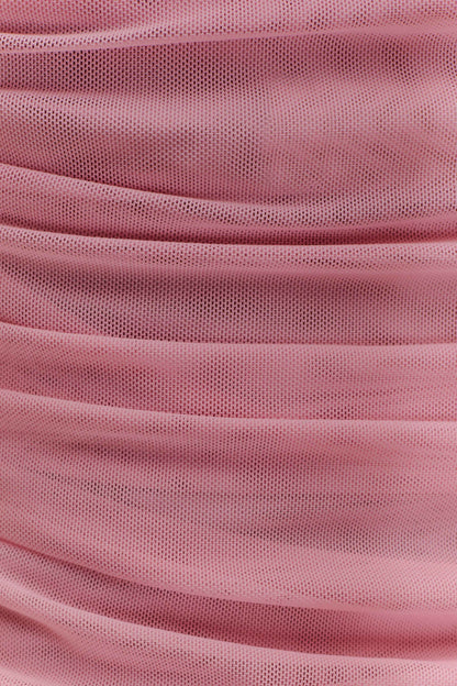 Brooklyn Mesh Crop Top - Candy Pink