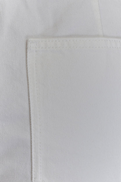 Caitlin Mid Rise Denim Jeans - White