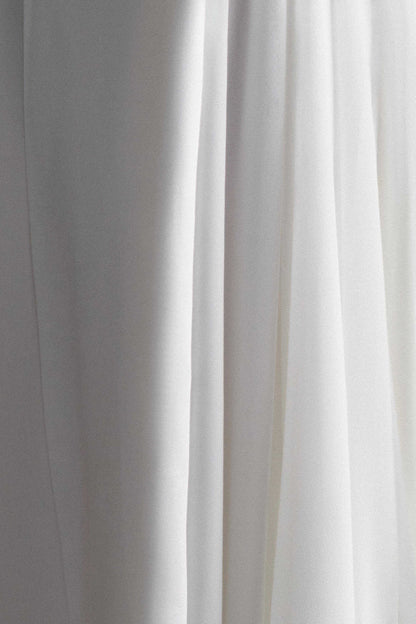 Rosella Satin Strapless Maxi Dress - White