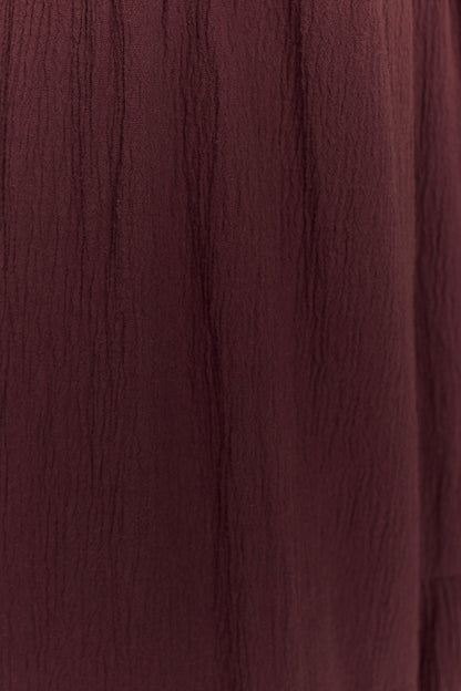 Lenny Front Tie Top - Chocolate