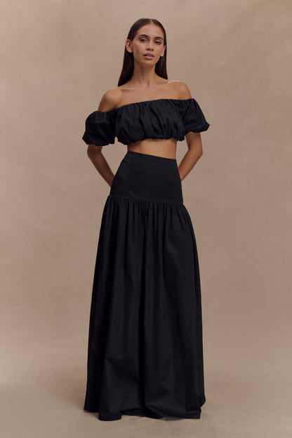 Autumn Maxi Skirt - Black