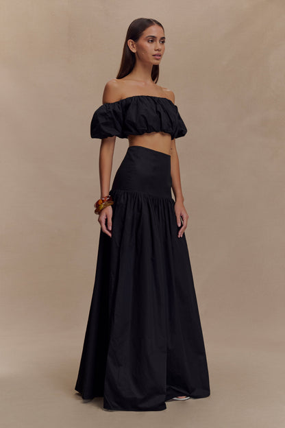 Autumn Maxi Skirt - Black