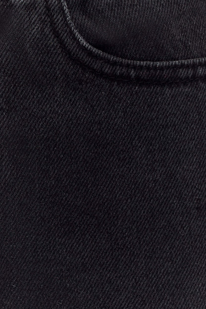 Caitlin Mid Rise Denim Jeans - Washed Black