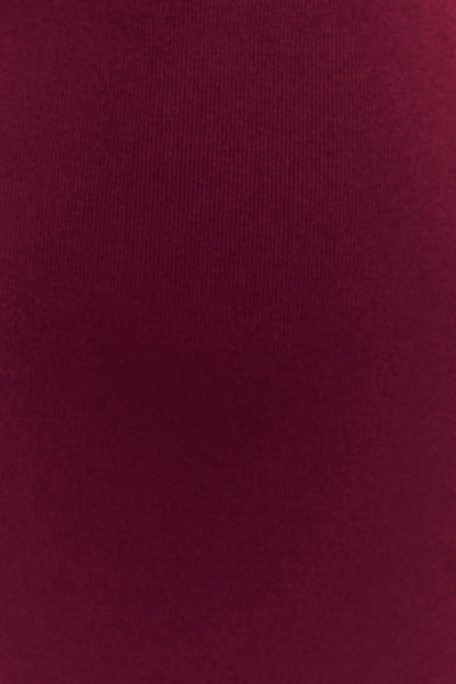 Darby Knit Scarf Maxi Dress - Merlot
