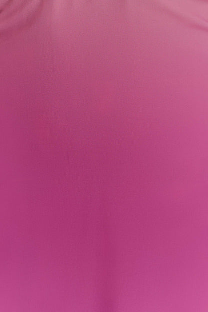 Malakhai Chiffon Halter Mini Dress - Ombre Pink