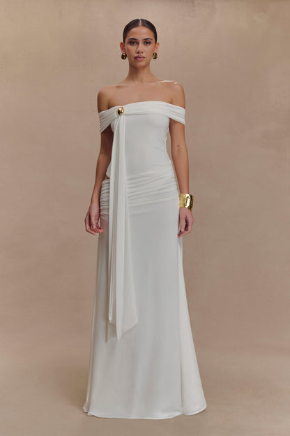 Oliver Slinky Maxi Dress - White