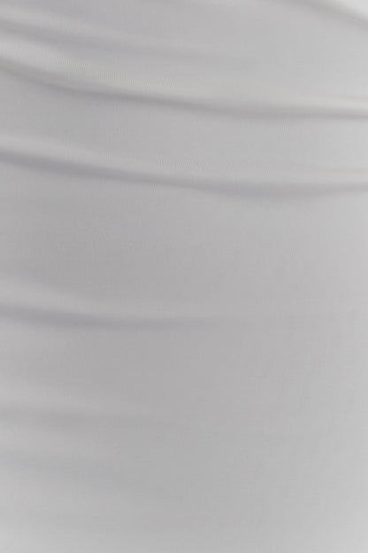 Lottie Slinky Maxi Dress With Split - White