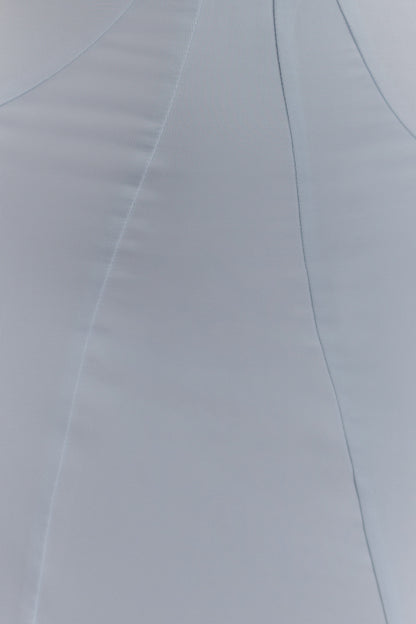 Juliet Slinky Maxi Dress With Scarf - Pale Blue