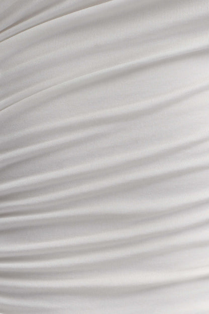 Anna One Shoulder Modal Top - White