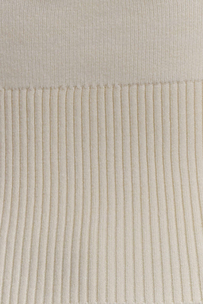 Carley Off Shoulder Knit Top - Ivory