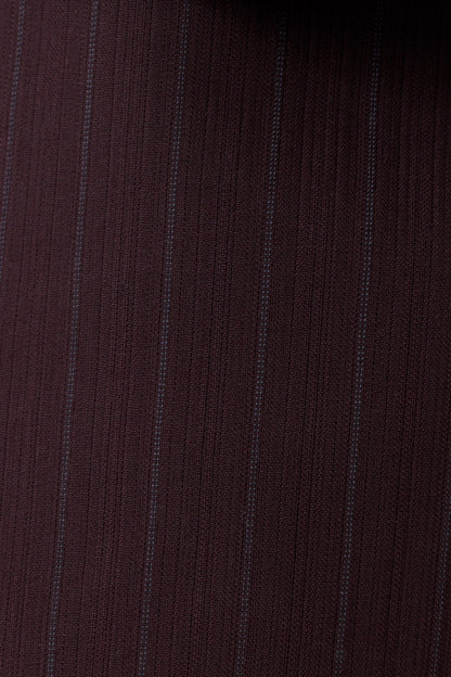 Agatha Suiting Shorts - Plum Pinstripe