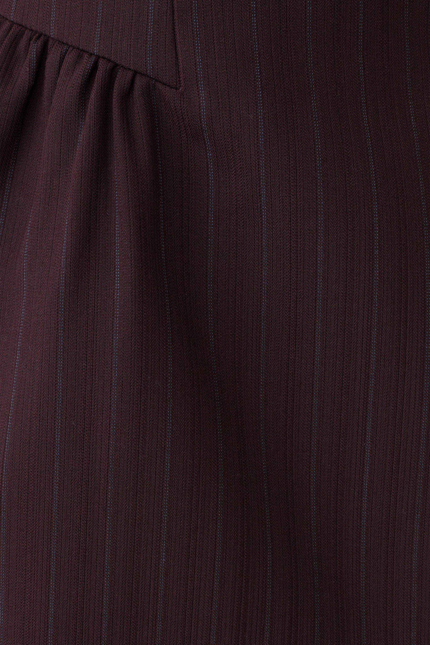 Hallie Boat Neck Mini Dress - Plum Pinstripe
