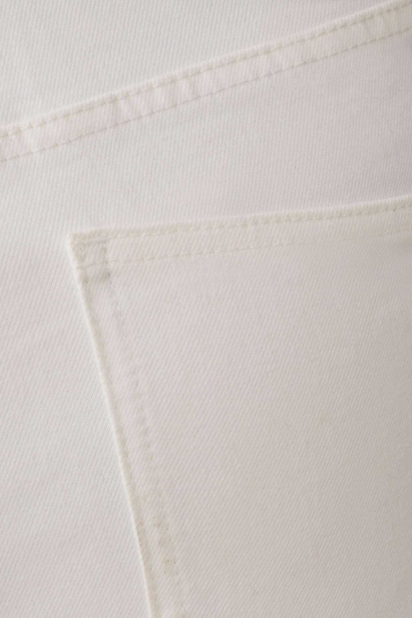 Mary Denim Capris - White