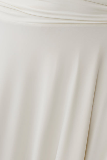 Luu Slinky Midi Skirt - Ivory