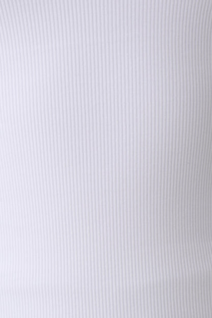Actress Ribbed Tank - White