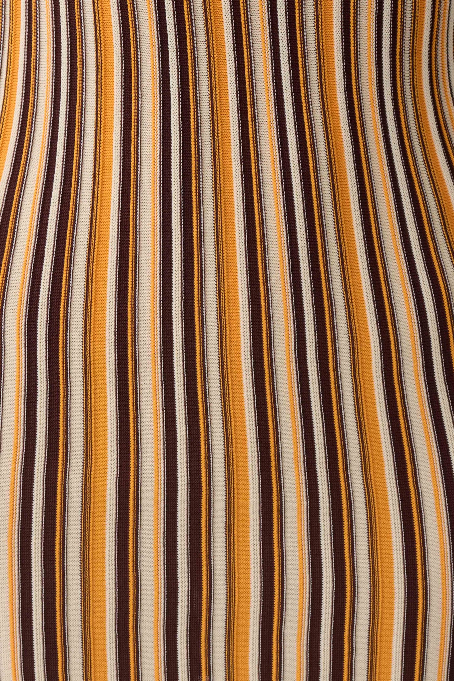 Meggie Striped Sleeveless Mini Dress - Orange/Chocolate
