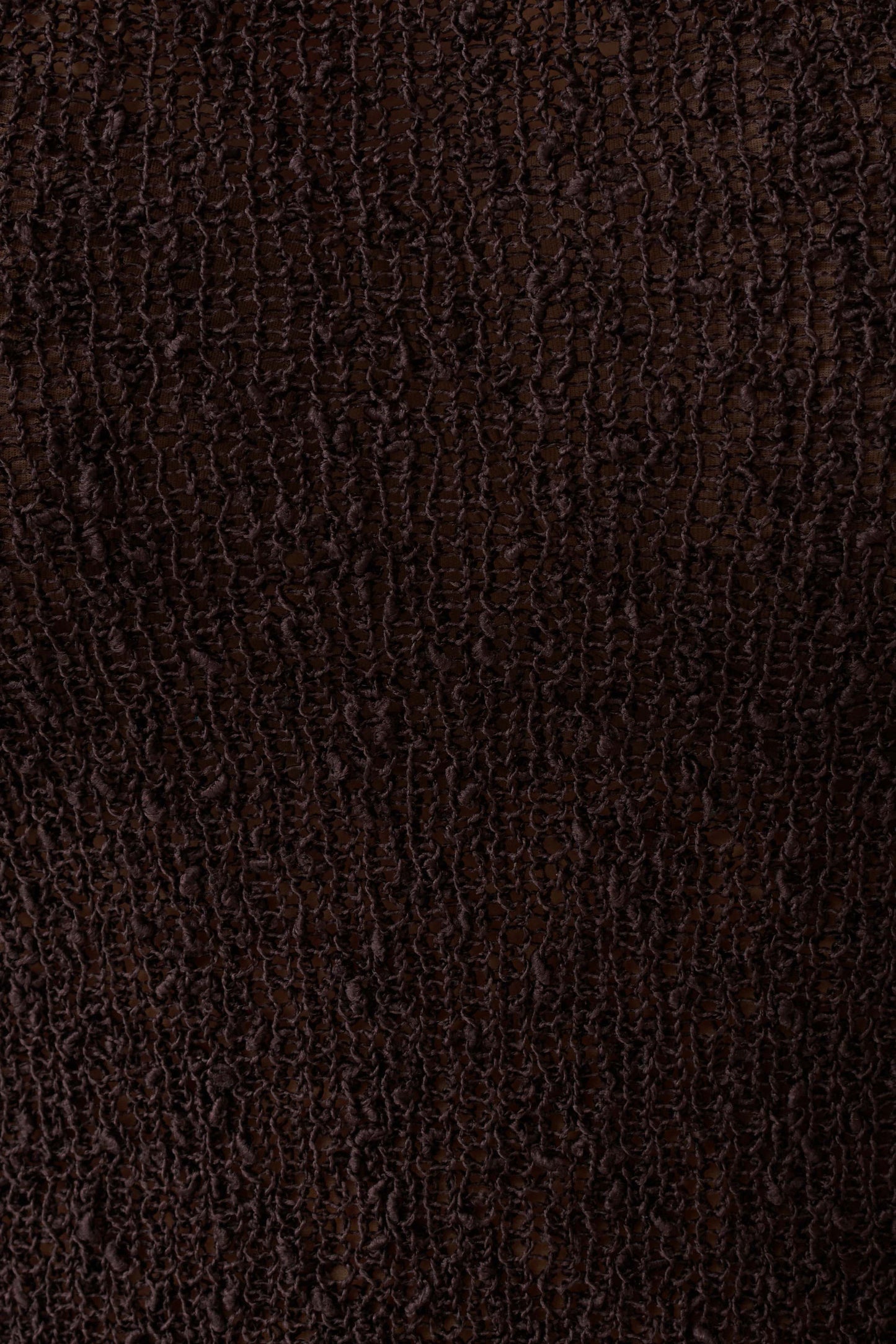 Mattais Boucle Knit Top - Dark Chocolate