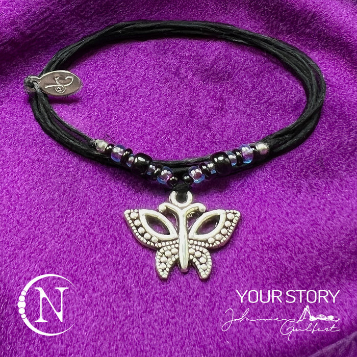 3 Piece Stay Happy Not Crappy NTIO Bracelet/Choker Bundle by Johnnie Guilbert