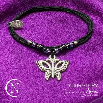 3 Piece Stay Happy Not Crappy NTIO Bracelet/Choker Bundle by Johnnie Guilbert
