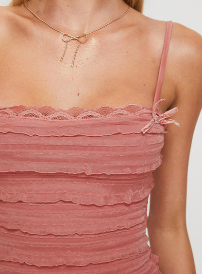 Gradine Mini Dress Pink