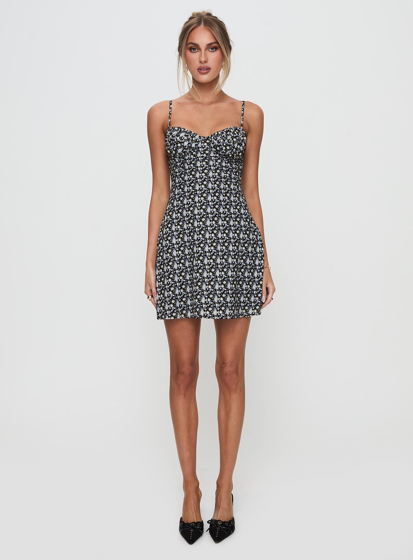 Draven Mini Dress Black Multi