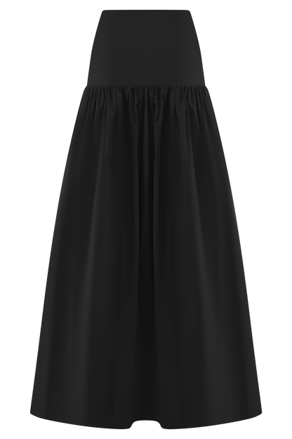 Autumn Maxi Skirt - Black