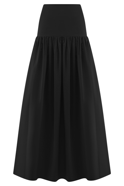Autumn Maxi Skirt - Black