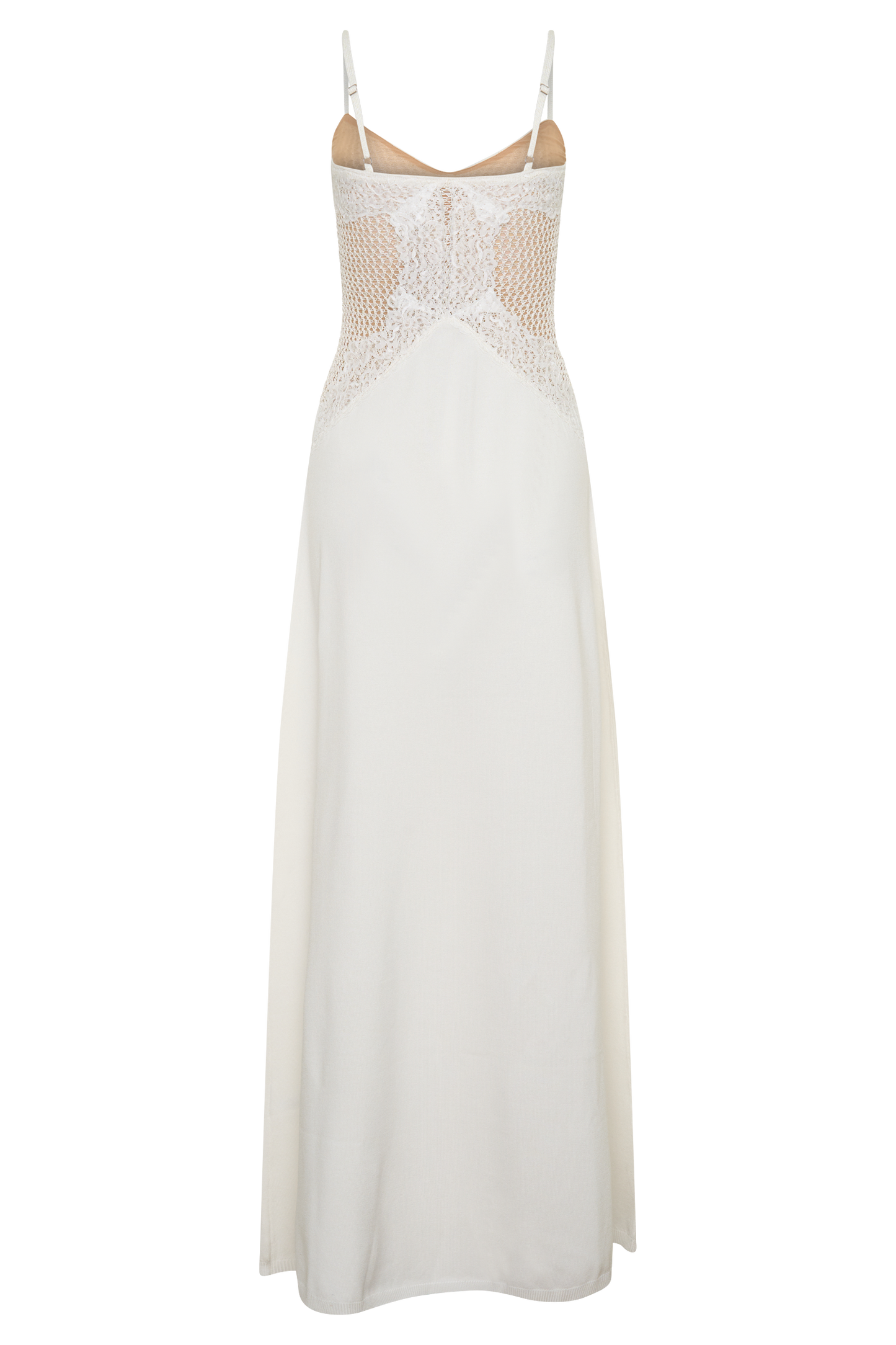 Bray Knit & Lace Maxi Dress - Ivory
