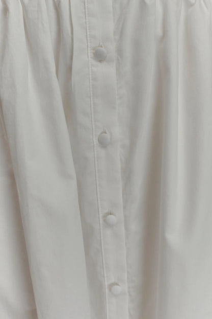 Cindy Collared Midi Dress - White