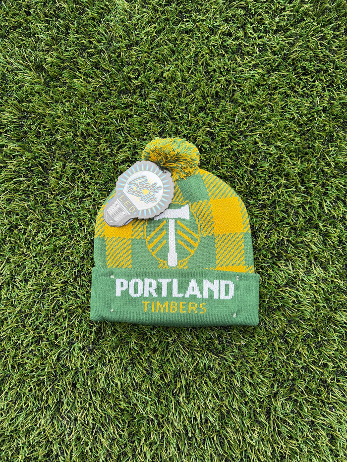 PORTLAND TIMBERS FC FLANNEL KNIT LIGHT UP BEANIE