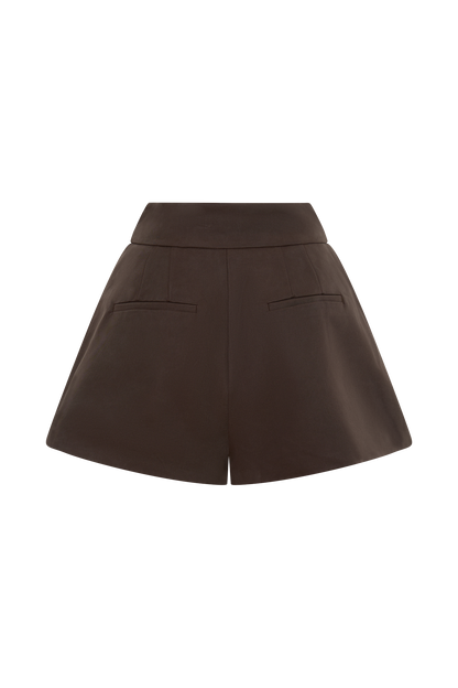 Alden High Waisted Short - Chocolate