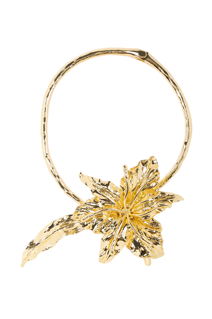 Allona Floral Choker - Gold